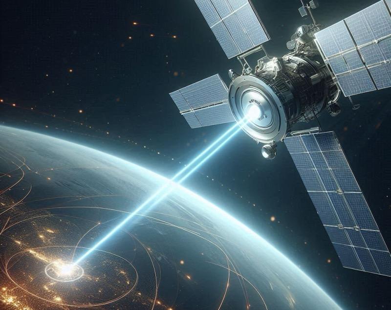 Ілюстрація до статті "Aetherflux залучила $50 мільйонів для розробки сонячної енергетики з космосу"
