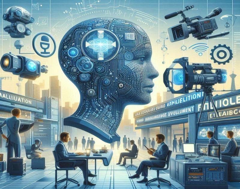 Illustration for the article "AI in Broadcast: Reshaping Workflows and Collaboration"