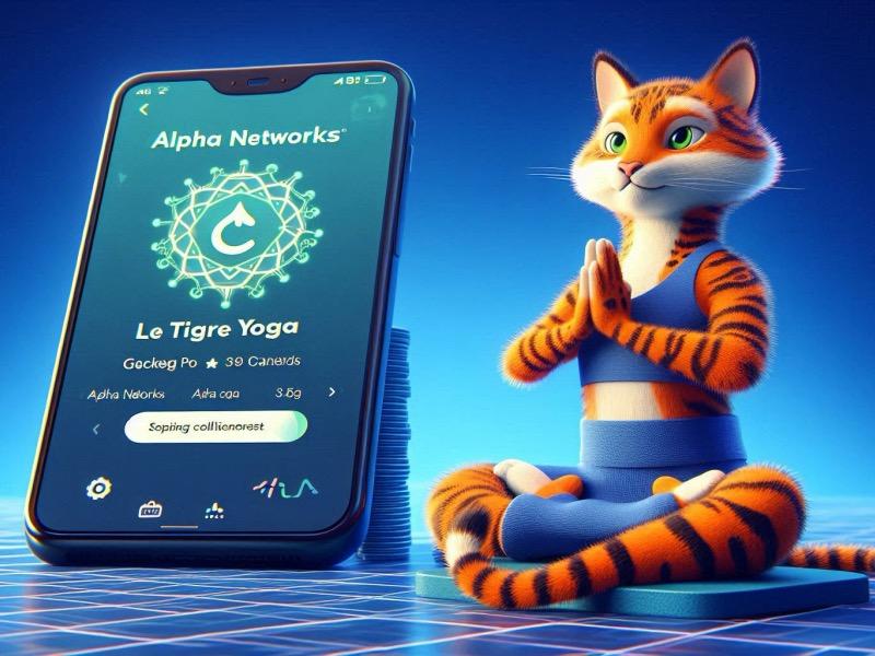 Illustration for the article "Alpha Networks and Cleeng Expand Partnership with Le Tigre Yoga"
