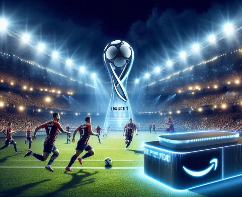 Illustration for the article "Amazon Launches Pay-Per-View Ligue 1 in the UK"