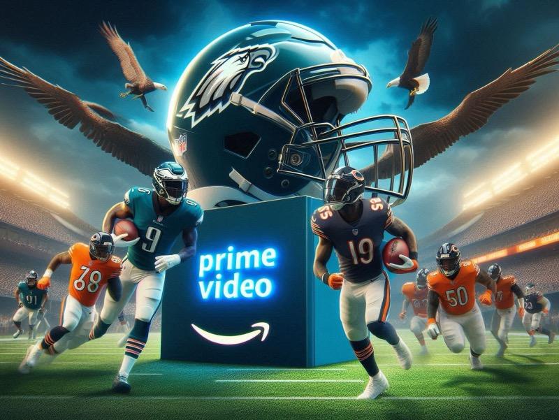 Иллюстрация к статье "Amazon приобрела глобальные права на трансляцию матча НФЛ «Иглз» против «Беарз» в «Черную пятницу»"