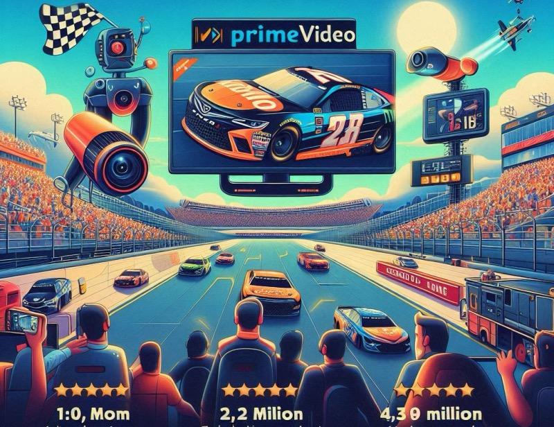 Иллюстрация к статье "Успех Amazon Prime Video в освещении сезона NASCAR"
