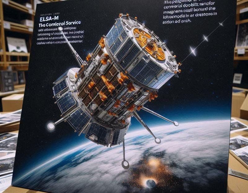 Иллюстрация к статье "Миссия ELSA-M компании Astroscale: удаление спутника OneWeb с орбиты"