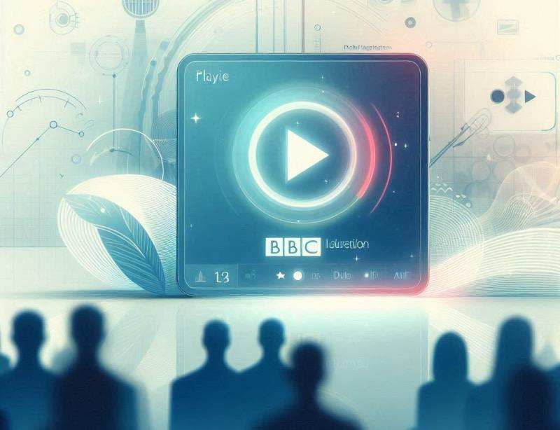 Illustration pour l'article "Rapport annuel de la BBC : augmentation de la consommation numérique malgré des controverses éditoriales"