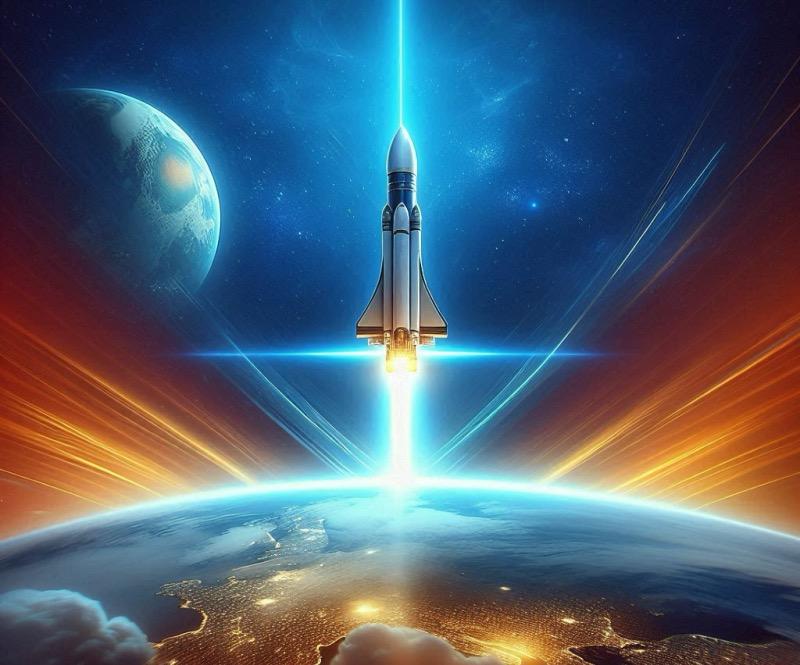 Illustration für den Artikel "Blue Origins New Glenn Rakete erreicht im historischen Erstflug die Erdumlaufbahn"