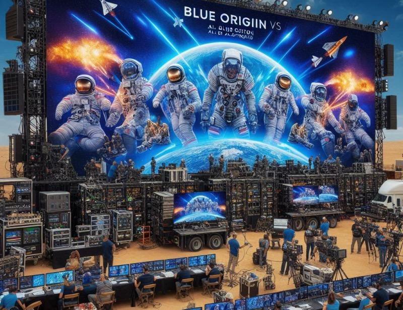 Ілюстрація до статті "Місія Blue Origin NS-31: Тріумф віддаленого трансляції"