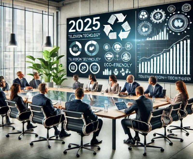رسم توضيحي للمقال "تقنيات البث في عام 2025: التحديات والفرص"