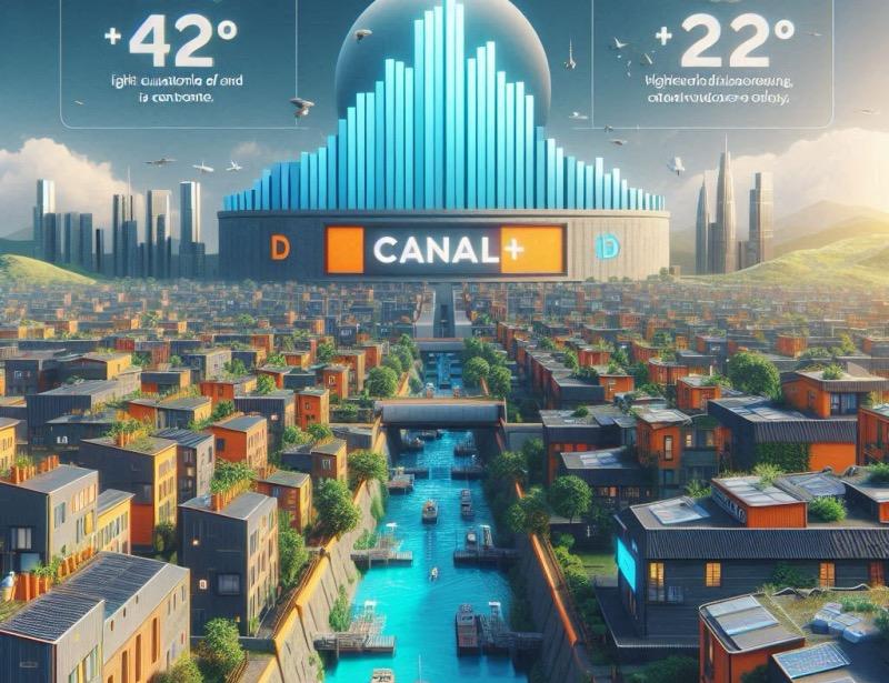 Illustration for the article "Canal+ Shifts Focus to Direct-to-Consumer Growth Amidst Wholesale Subscriber Decline"