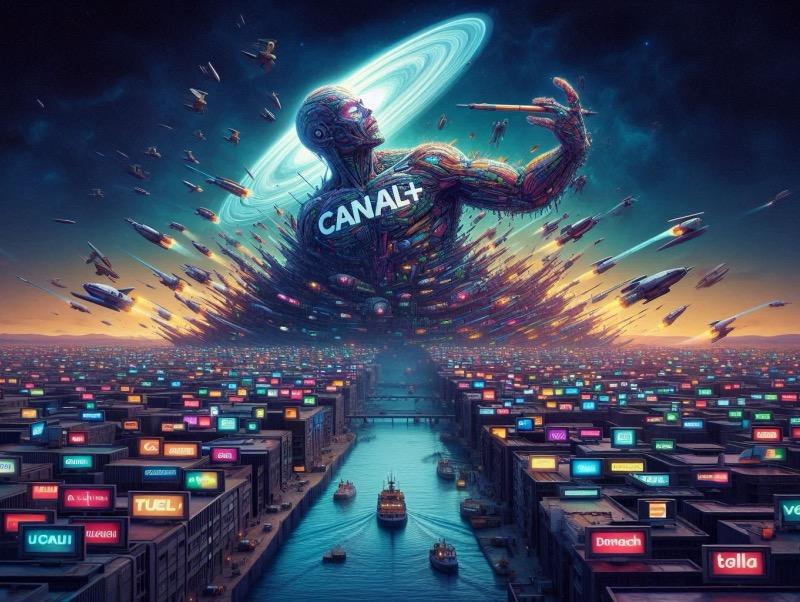 Illustration for the article "Canal+ to Fully Acquire MultiChoice After Securing Over 94% of Shares"