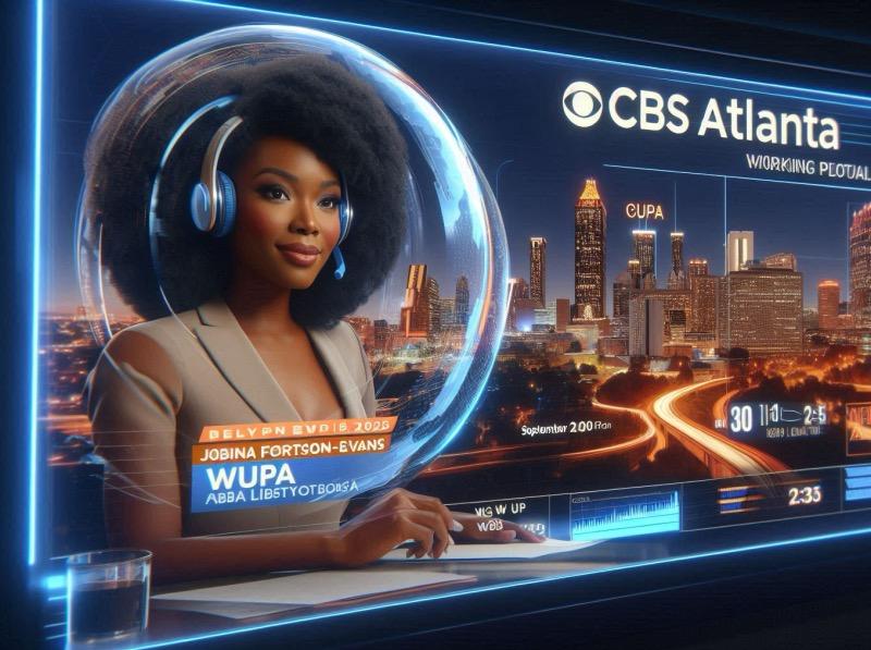 Illustration for the article "CBS Atlanta Debuts New Virtual Studio for Local Newscasts"