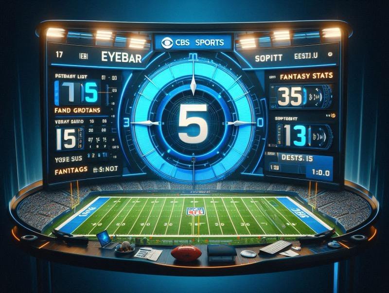 Illustration for the article "CBS Sports Redesigns its Eyebar for NFL Coverage"