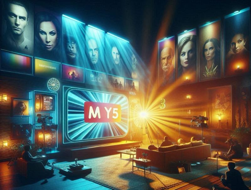 Illustration pour l'article "La plateforme de streaming My5 de Channel 5 enregistre une croissance record en 2024"