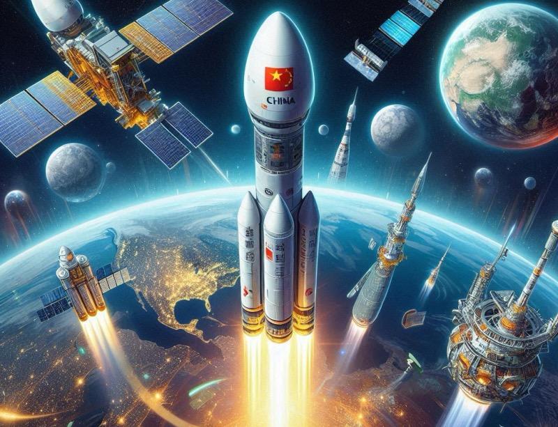 Illustration for the article "China's Dual Space Launches: Shiyan-29 and Commercial Payloads"
