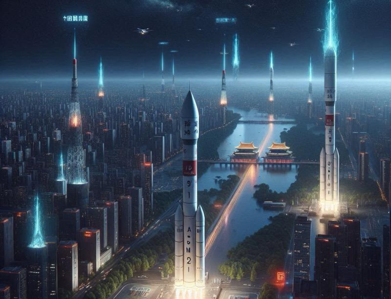 Illustration for the article "China Expands its Classified Satellite Fleets with Two New Launches"