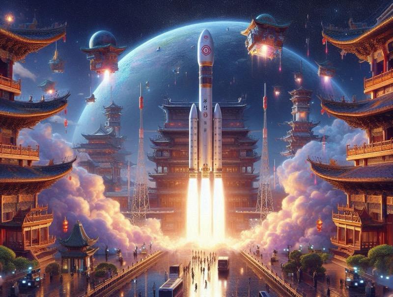 Illustrazione per l'articolo "La Cina Lancia il Satellite Shiyan-31 in una Missione a Sorpresa"
