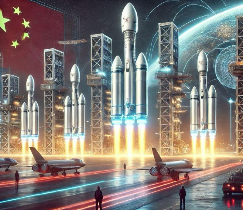 Illustration pour l'article "Les capacités de lancement spatial chinoises en pleine expansion : une augmentation des nouvelles fusées et véhicules de lancement"