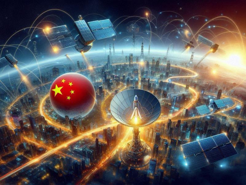 Illustration for the article "China's Strategic Push into Direct-to-Device Satellite Services"