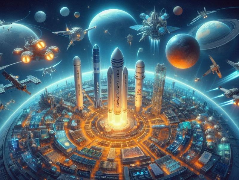Illustration pour l'article "La course à l'espace commerciale chinoise s'intensifie avec le financement d'iSpace et les essais de lancement"