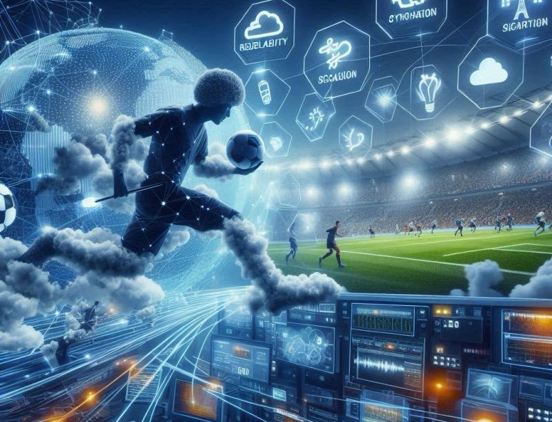 Illustration for the article "Cloud-Based Revolution in Live Sports Broadcasting: Challenges and Opportunities at IBC 2025"