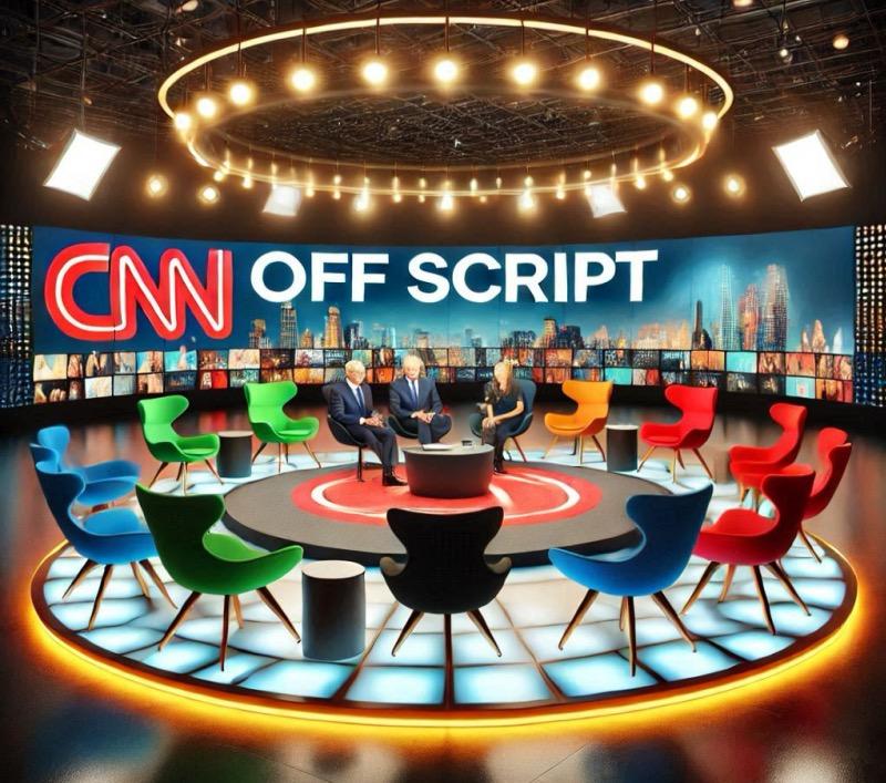 رسم توضيحي للمقال "صور تكشف عن تصوير تجريبي محتمل لبرنامج جديد في استوديو CNN"