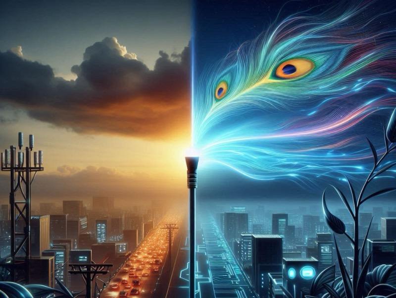 Illustration for the article "Comcast's Q4 Results: Broadband Losses Offset by Peacock Success and Strategic Shifts"