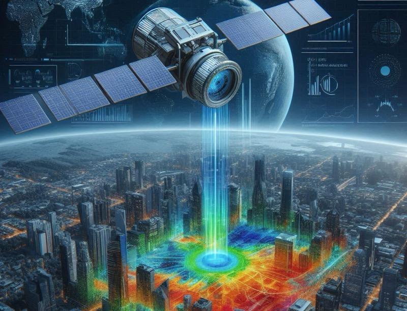 Illustration for the article "Constellr's Skybee-1 Satellite Delivers High-Resolution Thermal Imagery"