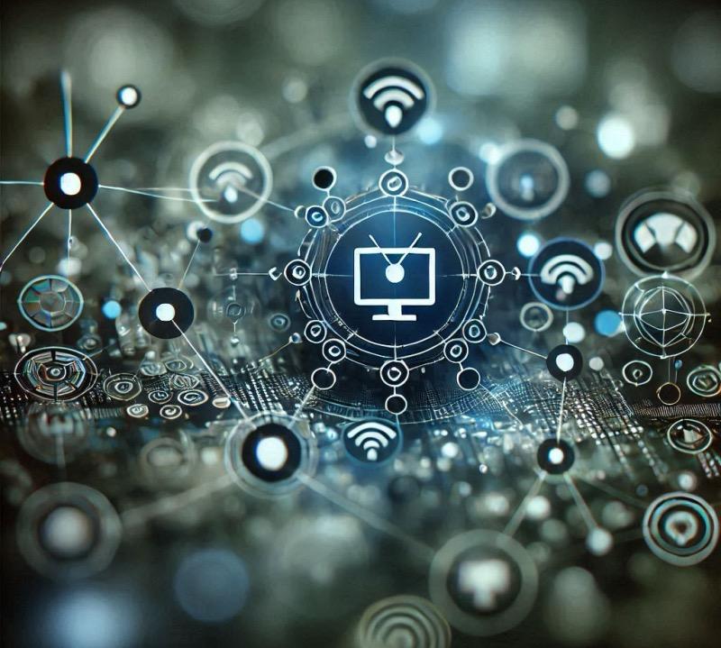 Illustrazione per l'articolo "Minacce alla sicurezza informatica per il settore radiotelevisivo nel 2025"