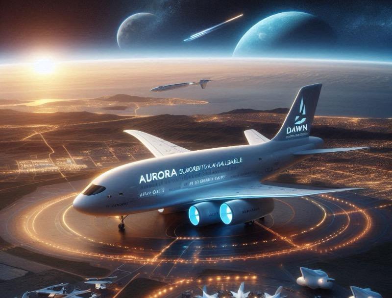 Illustration for the article "Dawn Aerospace Opens Orders for Suborbital Spaceplane Aurora"