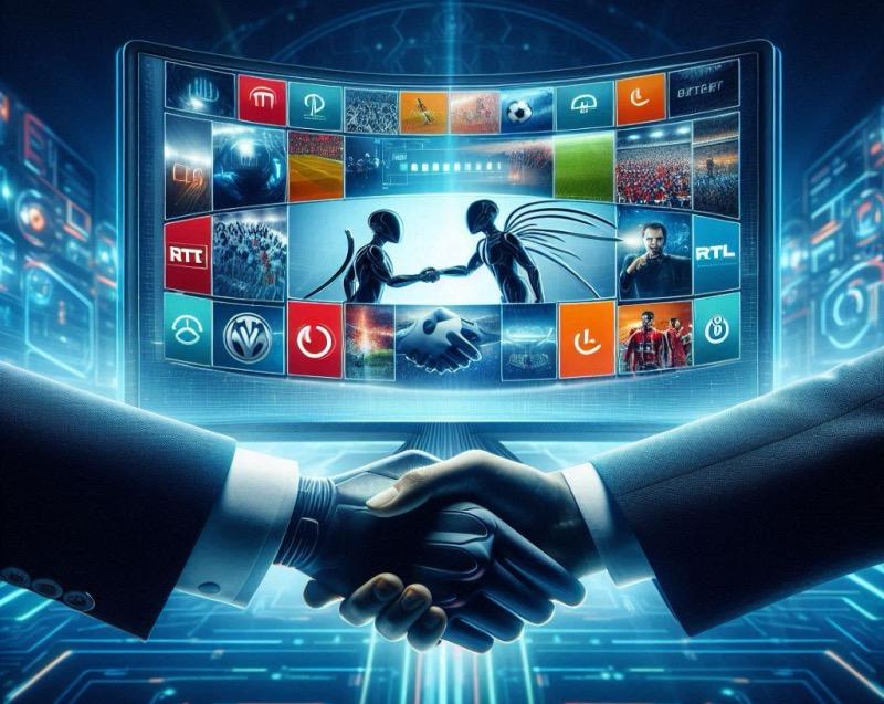 Illustration for the article "Deutsche Telekom and RTL Deutschland Extend Streaming Partnership"