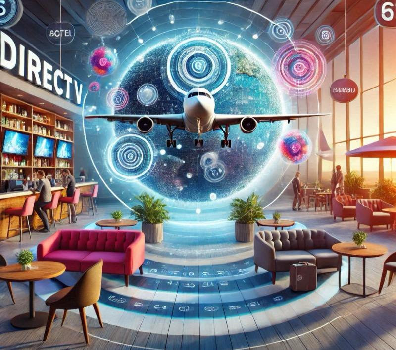 Illustration for the article "DirecTV Launches Out-of-Home Advertising Network: DirecTV Remote"