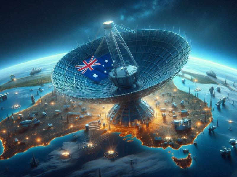 Illustration für den Artikel "ESA weiht neue Tiefraumantenne in Australien ein"