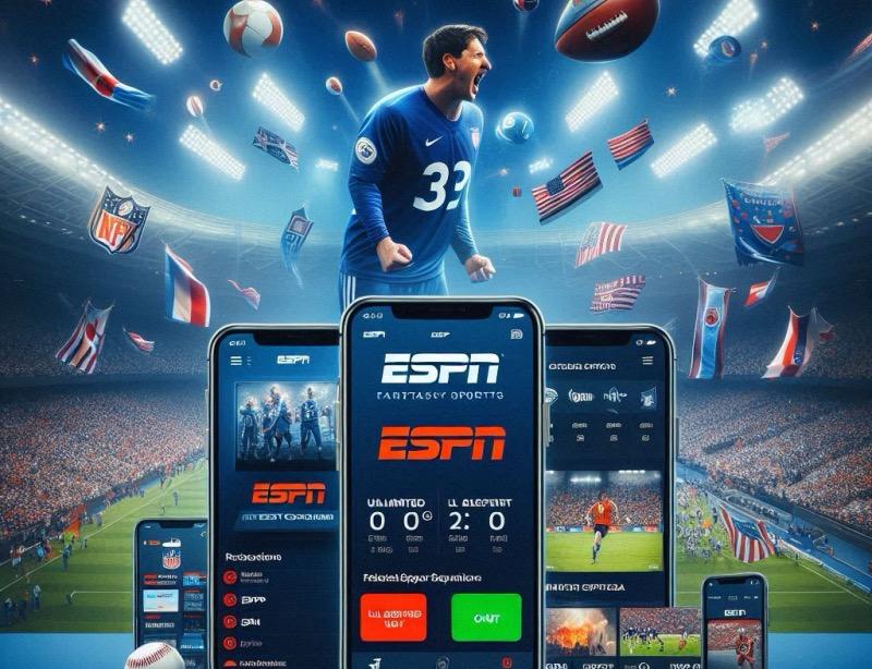 Illustration for the article "ESPN Launches New Streaming Service and Updated App"