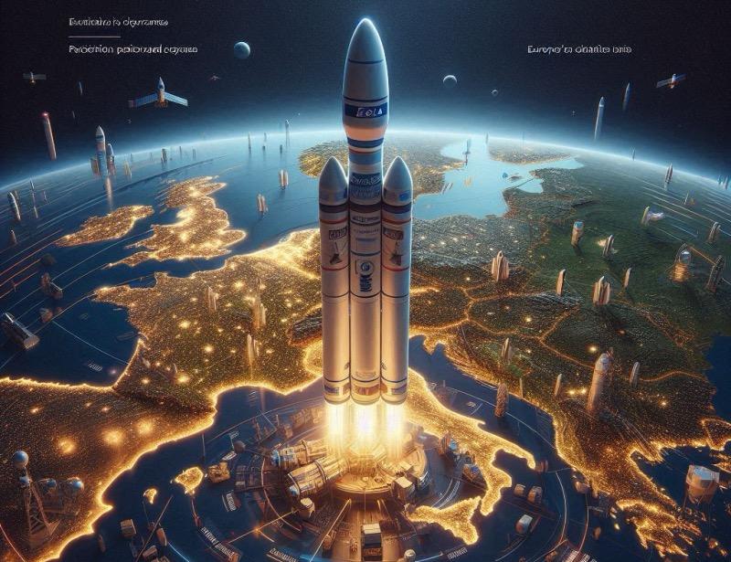 Illustration for the article "Europe Turns to Rocket Lab for LEO-PNT Satellite Launch"