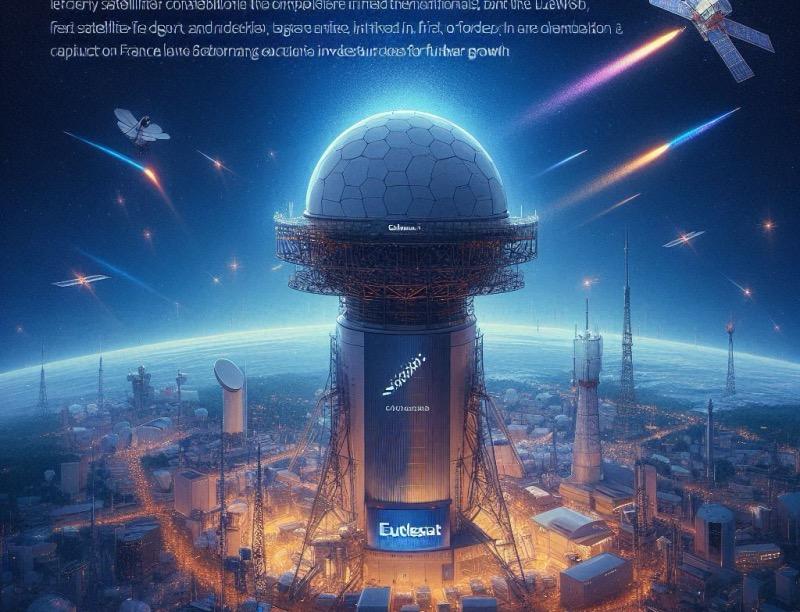 Illustration for the article "Eutelsat Secures Major Funding Boost for OneWeb Expansion"