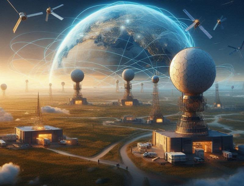 Illustration for the article "Eutelsat and Skynopy Partner to Revolutionize Earth Observation with Ka-band Connectivity"