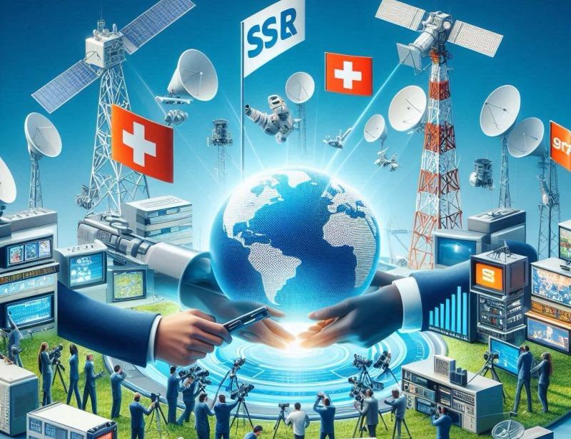 Ilustración para el artículo "Eutelsat y SSR SRG amplían su larga colaboración satelital"