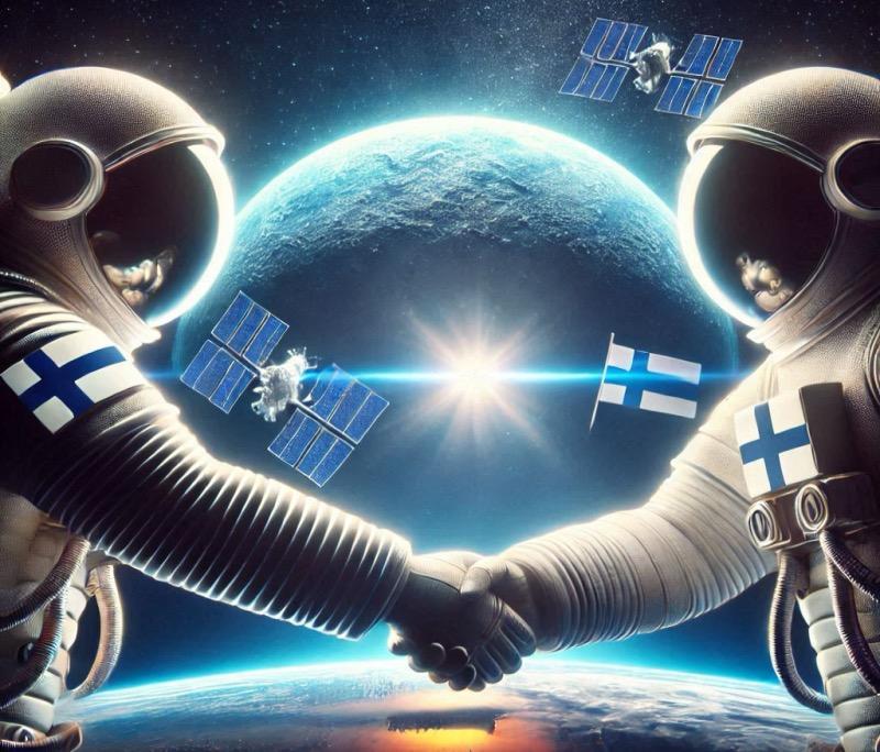 Ілюстрація до статті "Фінляндія приєднується до Угод Артеміди, викликаючи питання щодо майбутнього за нової адміністрації"