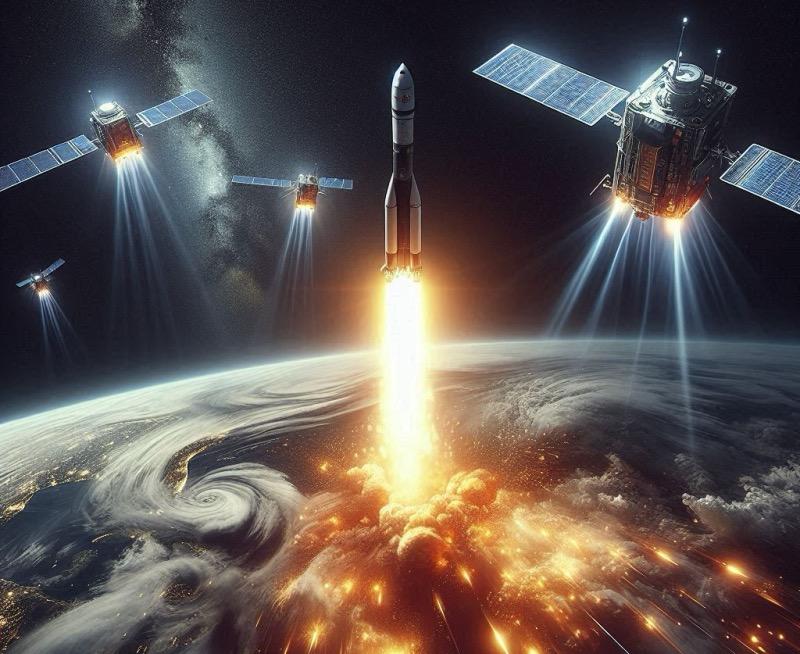 Illustrazione per l'articolo "Firefly Aerospace lancerà la missione di ricerca INCUS Storm della NASA"