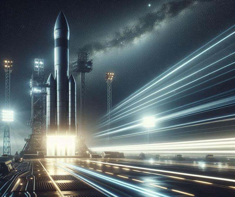 Illustration for the article "Firefly Aerospace Wins Third Space Force Contract for Rapid Satellite Launch"