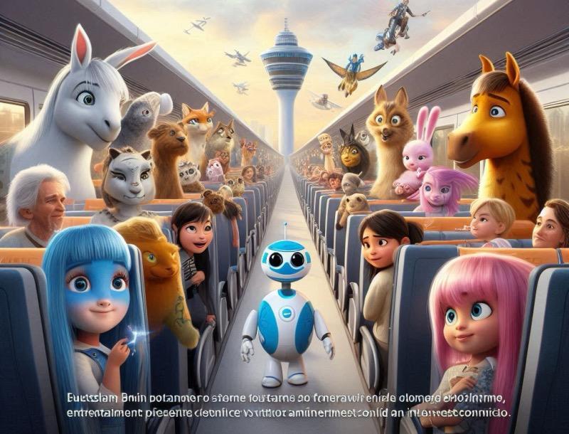 Illustration for the article "Free ZDF and KiKA Programmes Coming to Deutsche Bahn's ICE Trains"