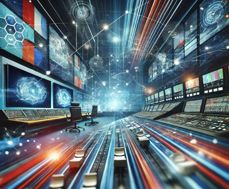 Illustrazione per l'articolo "Il Futuro delle Strutture di Trasmissione: Adozione di IP e Produzione Remota"