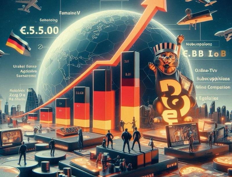 رسم توضيحي للمقال "نمو قوي لسوق التلفزيون المدفوع في ألمانيا رغم التحديات"