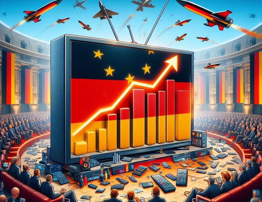 Illustration pour l'article "Hausse des ventes de téléviseurs en Allemagne après l'arrêt de la diffusion SD"