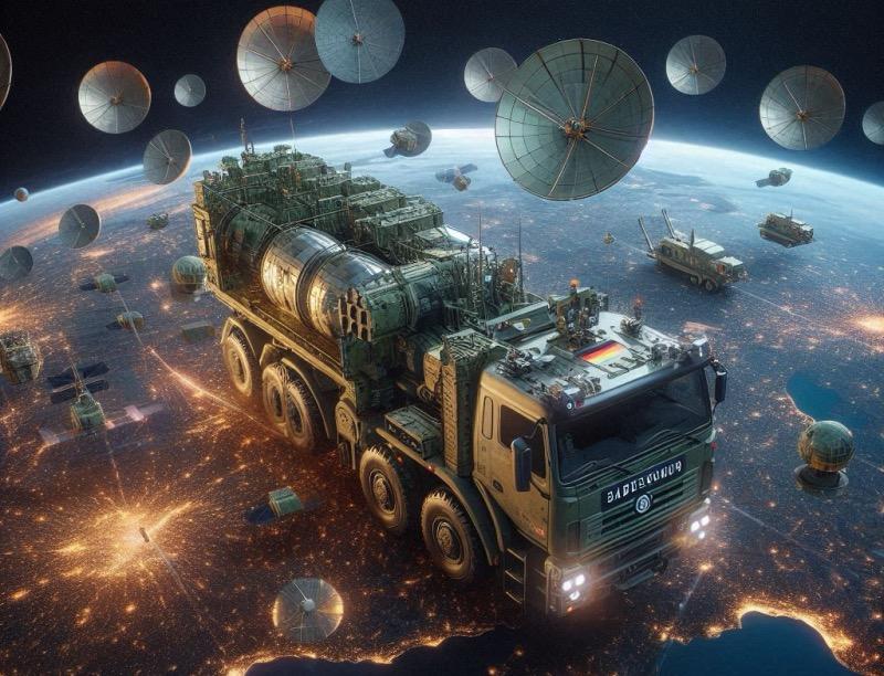 Illustration pour l'article "L'Allemagne projette un réseau indépendant de satellites militaires"
