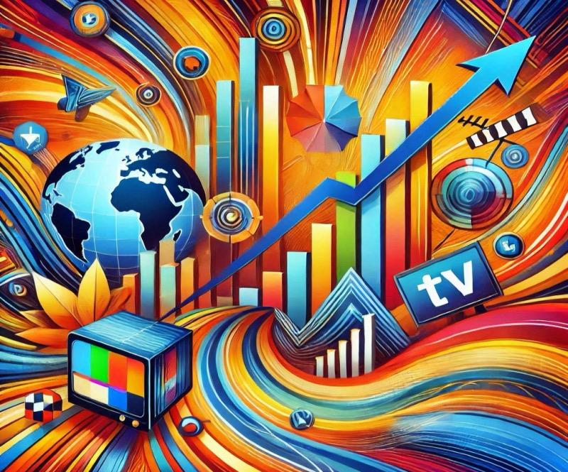 Illustrazione per l'articolo "Le entrate pubblicitarie globali supereranno i 1 trilioni di dollari nel 2024: un panorama in cambiamento"