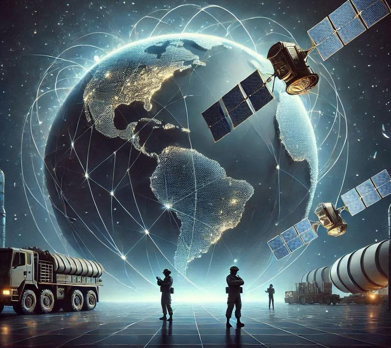 Ilustración para el artículo "Globalstar y Parsons se unen para comunicaciones satelitales militares seguras"