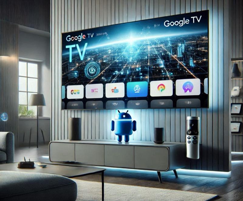 Illustrazione per l'articolo "La Rivoluzione AI di Google TV: Notizie con Gemini e Oltre"