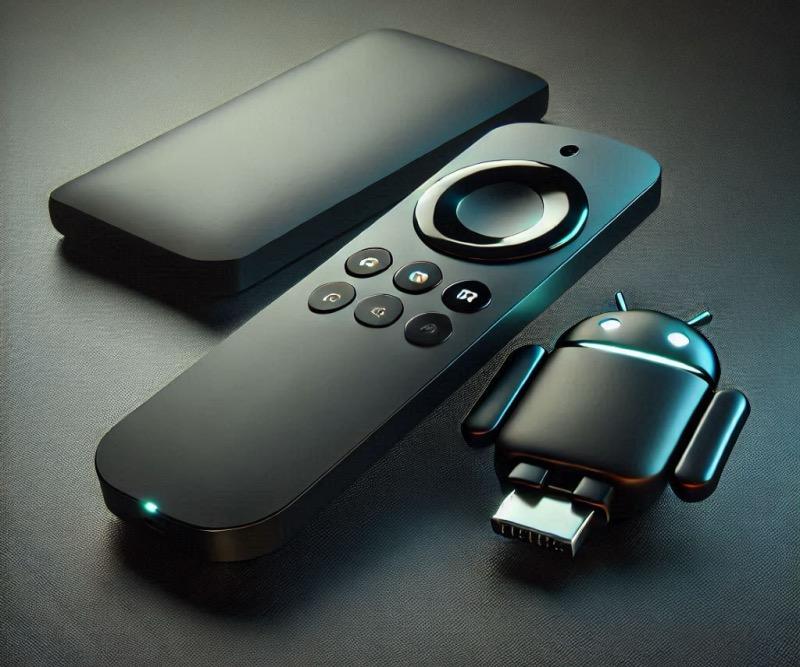 Illustration for the article "HD Plus and SEI Robotics Launch Google-Certified Android TV Stick"