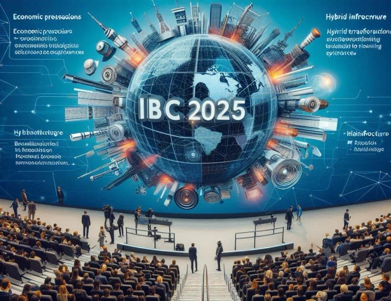 Illustration pour l'article "IBC 2025 : Naviguer les mutations de l'industrie des technologies de diffusion"