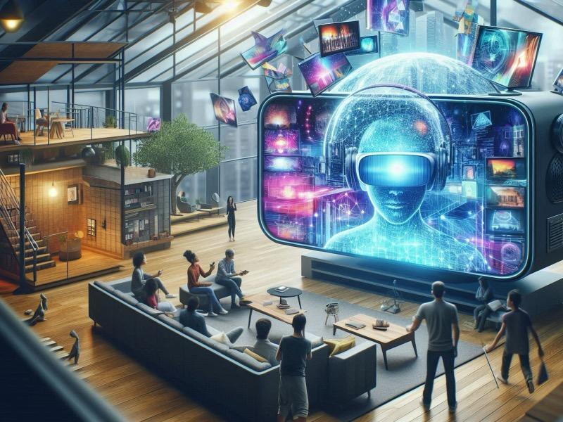 Иллюстрация к статье "Иммерсивное вещание: Новая эра интерактивного контента"
